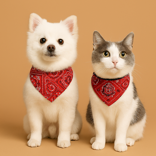 Adjustable Bandana Collar for Cats and Dogs