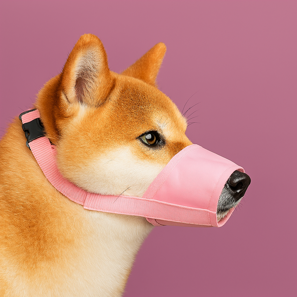 Adjustable Nylon Dog Muzzle for Training