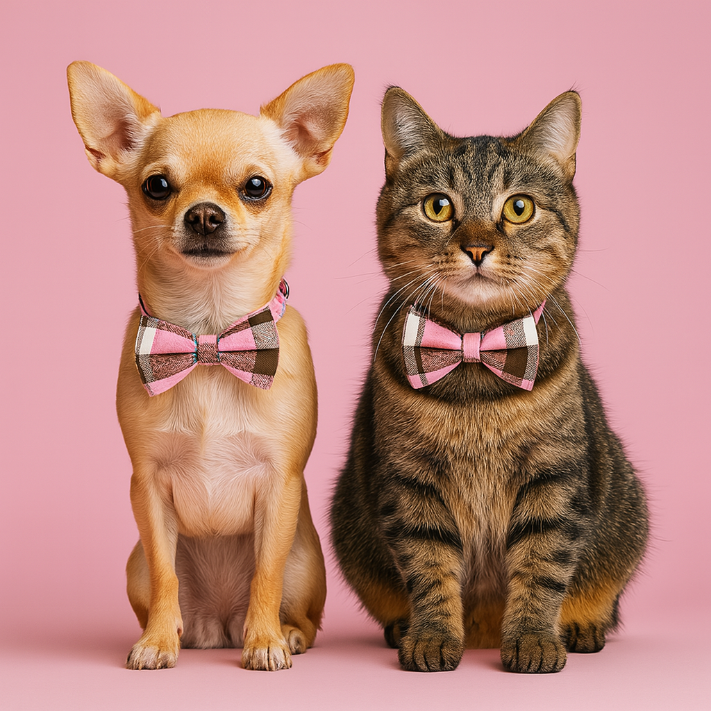 Adjustable Pet Bow for Dogs & Cats - Pink