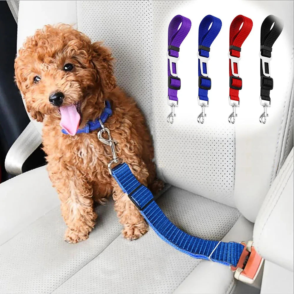 Adjustable Pet Car Seat Belt Safety Leash