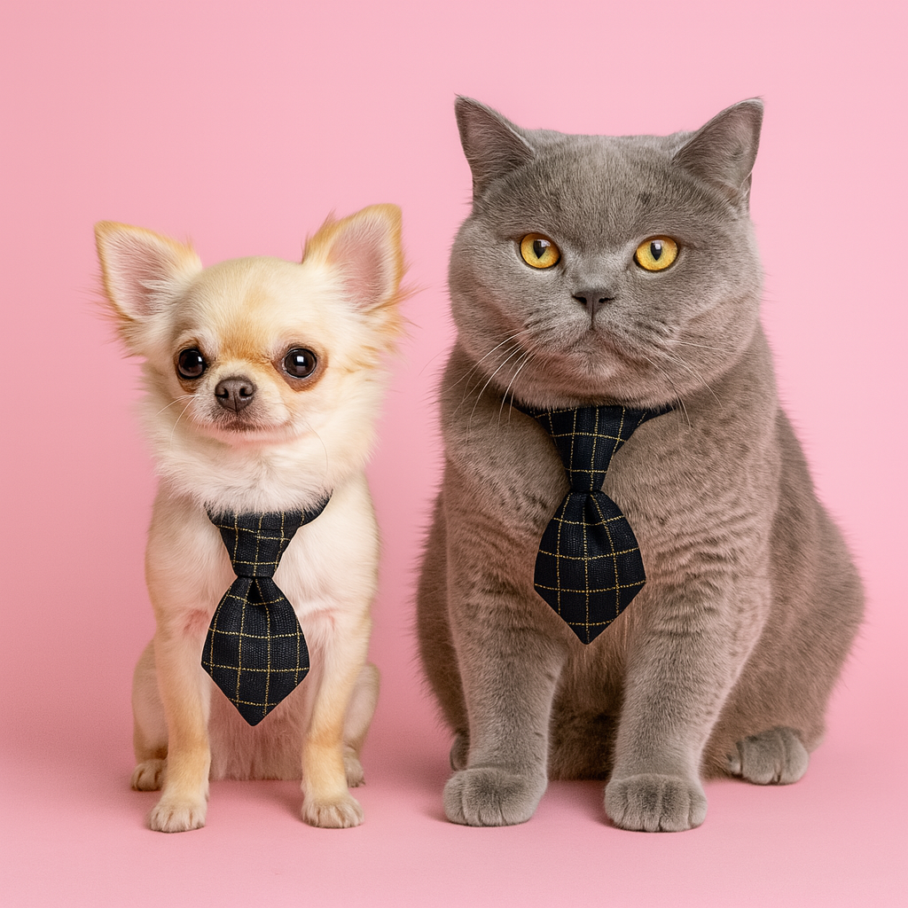 Adjustable Pet Tie for Dogs & Cats - Black