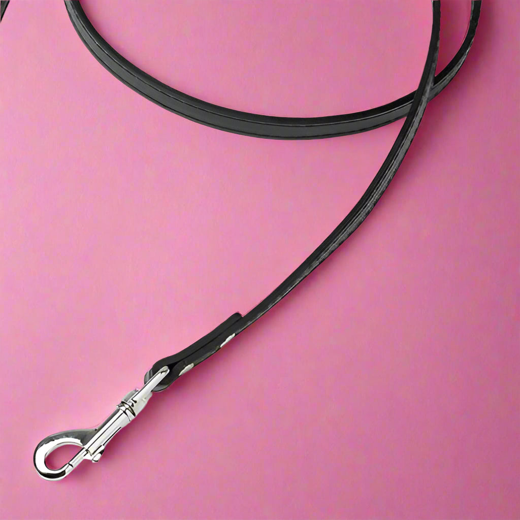 Black color leash for pets