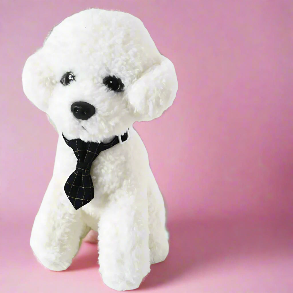 Black formal tie for pets