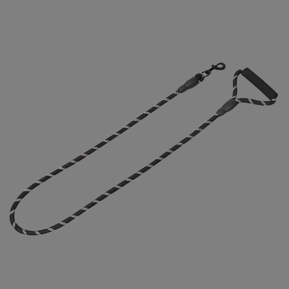 Black leash with matching harness set