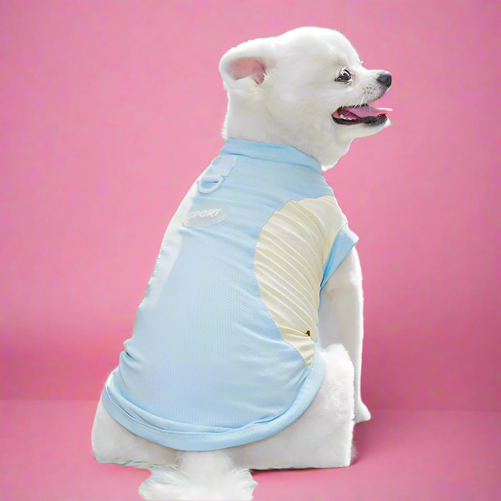 Blue Cat Pet Vest Back