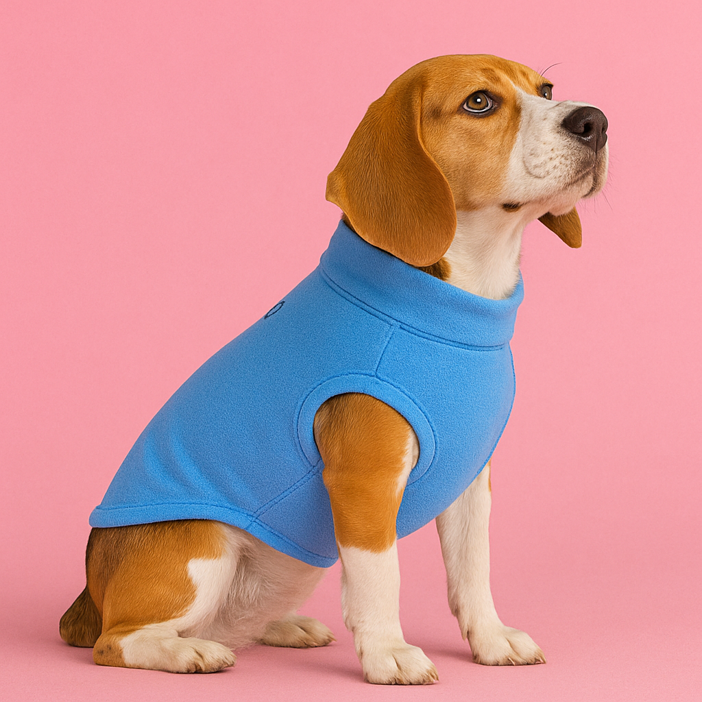 Blue dog vest for pet dogs and cats