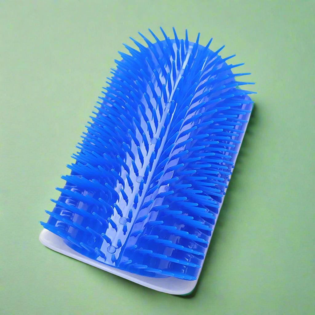 Cat Self-Grooming Arch Brush & Hair Remover - Blue