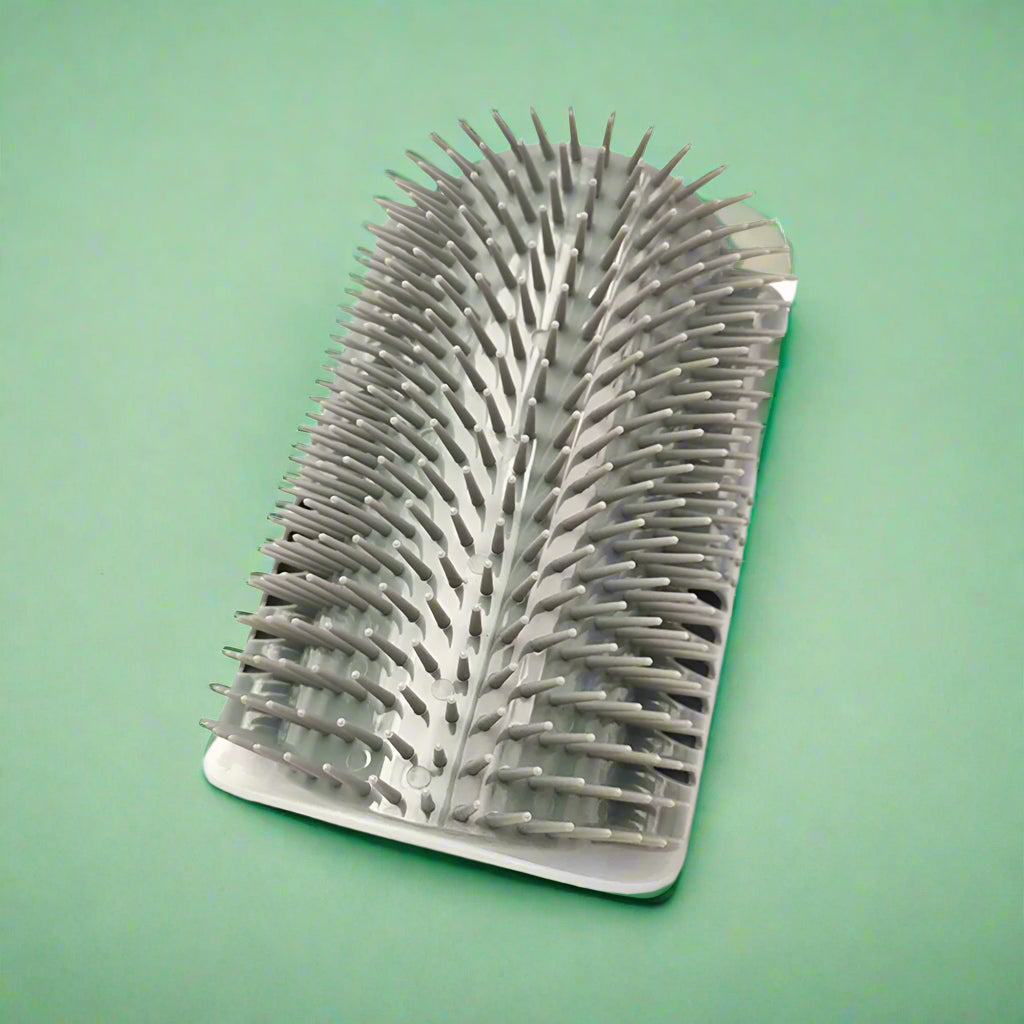 Cat Self-Grooming Arch Brush & Hair Remover - Gray