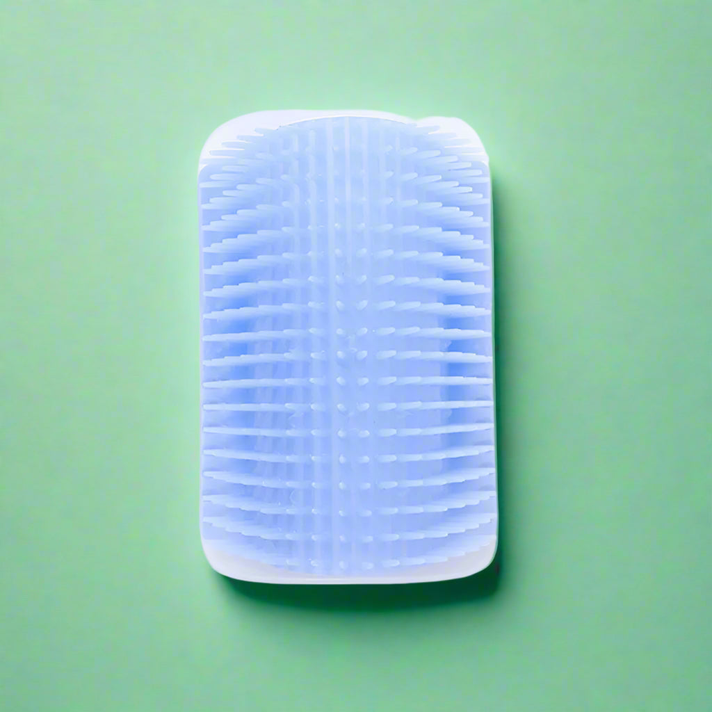 Cat Self-Grooming Arch Brush & Hair Remover - Light Blue