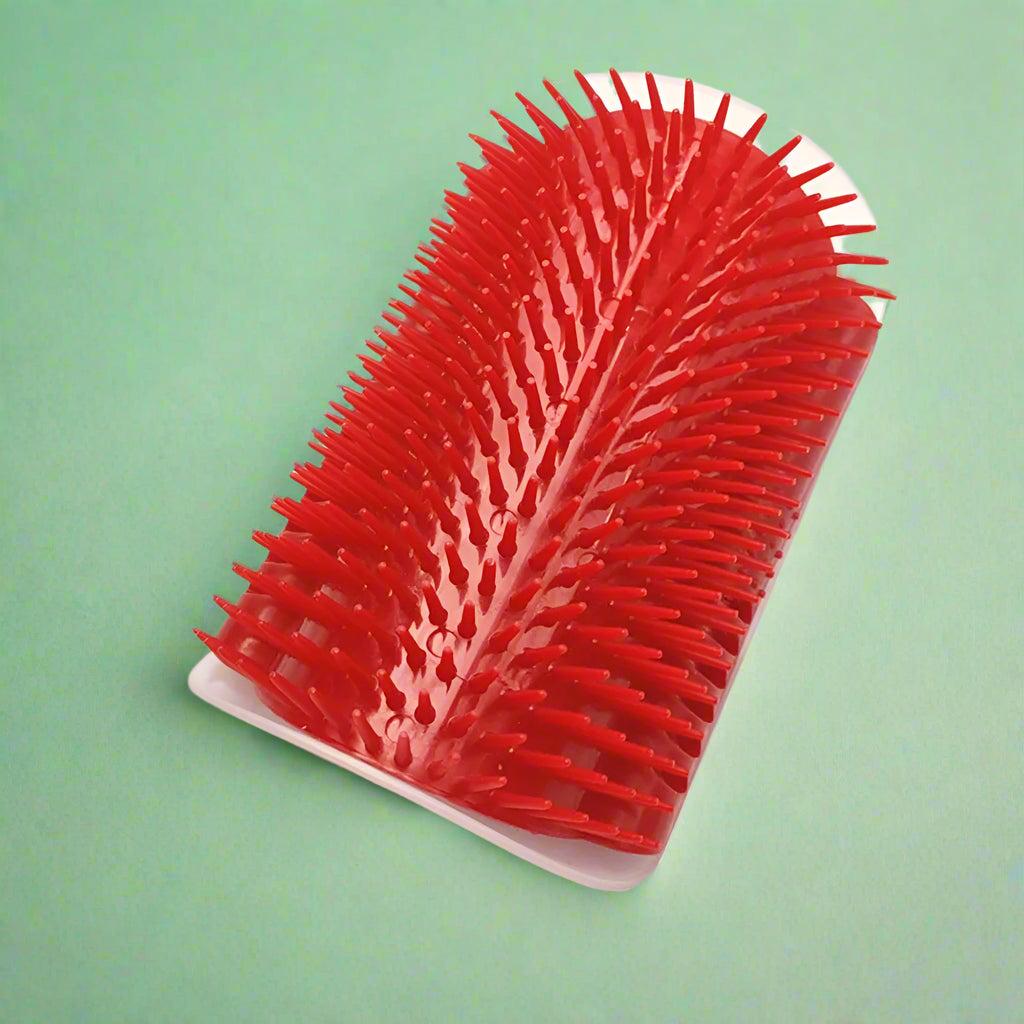 Cat Self-Grooming Arch Brush & Hair Remover - Red