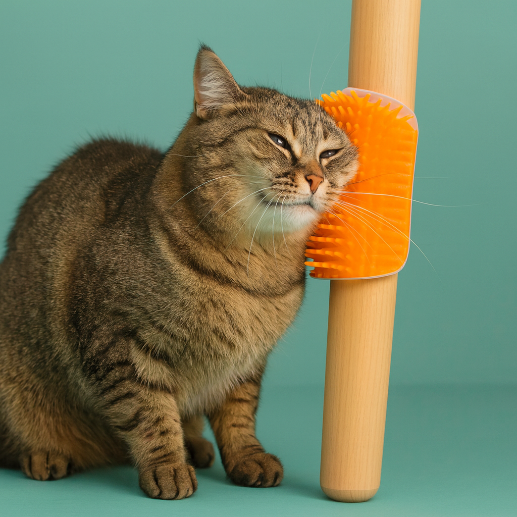 Cat Self-Grooming Arch Brush & Hair Remover  Orange