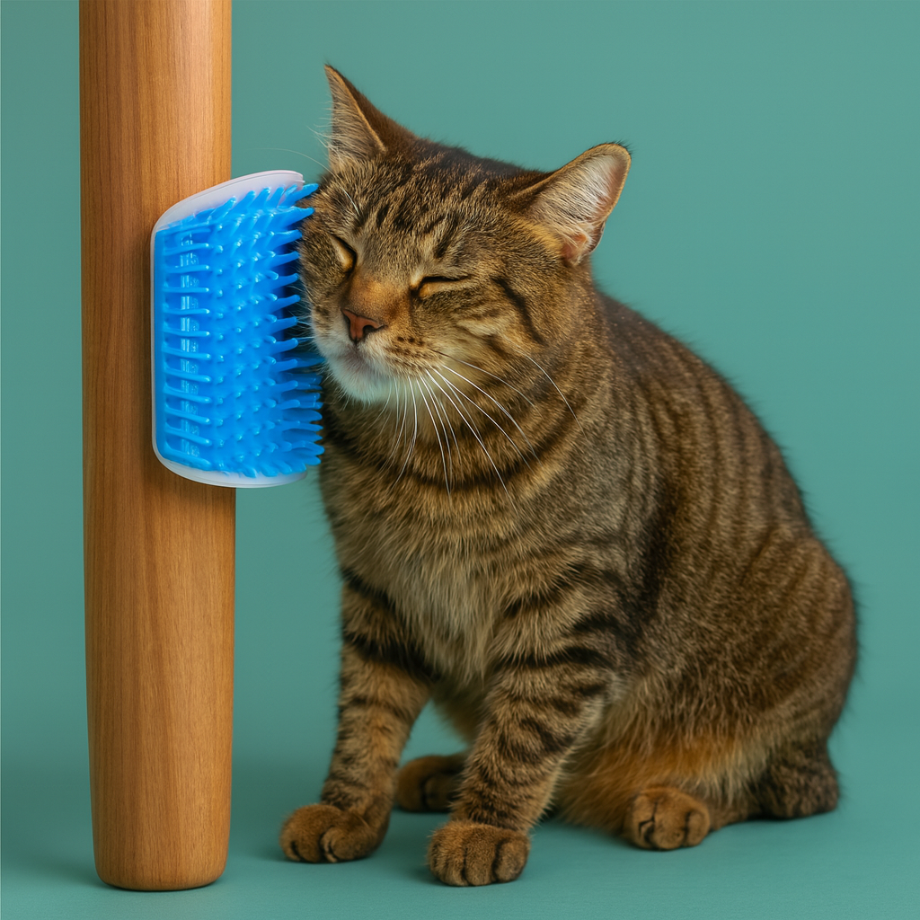 Cat Self-Grooming Arch Brush & Hair Remover  Sky Blue