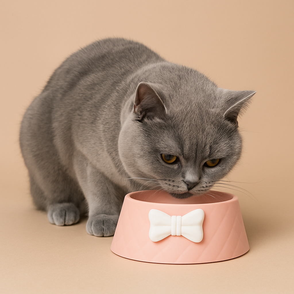 Cat feeder Princess Pet Bowl – Bowknot Dog & Cat Feeder - Pink