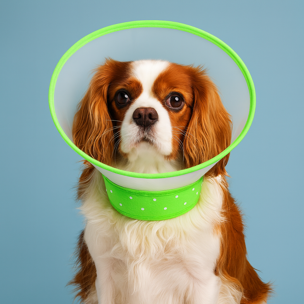 Soft Adjustable Pet Recovery Cone Collar for Dogs - Green