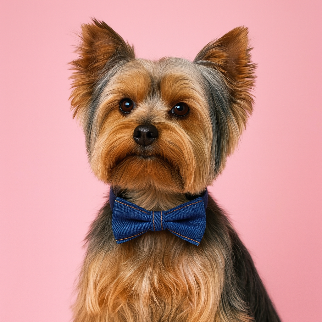 Adjustable Pet Bow for Dogs & Cats - Dark Denim