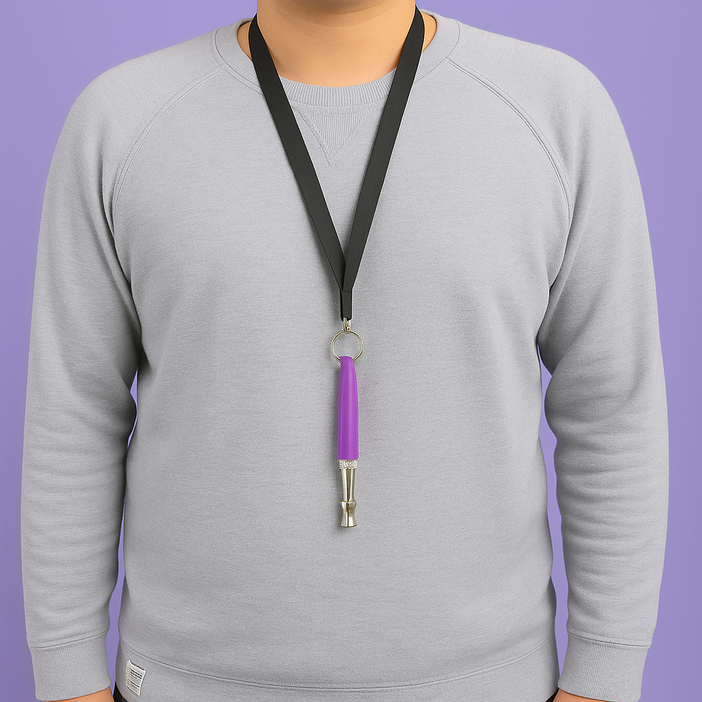 Ultrasonic Dog Whistle for Training & Bark Control - Purple