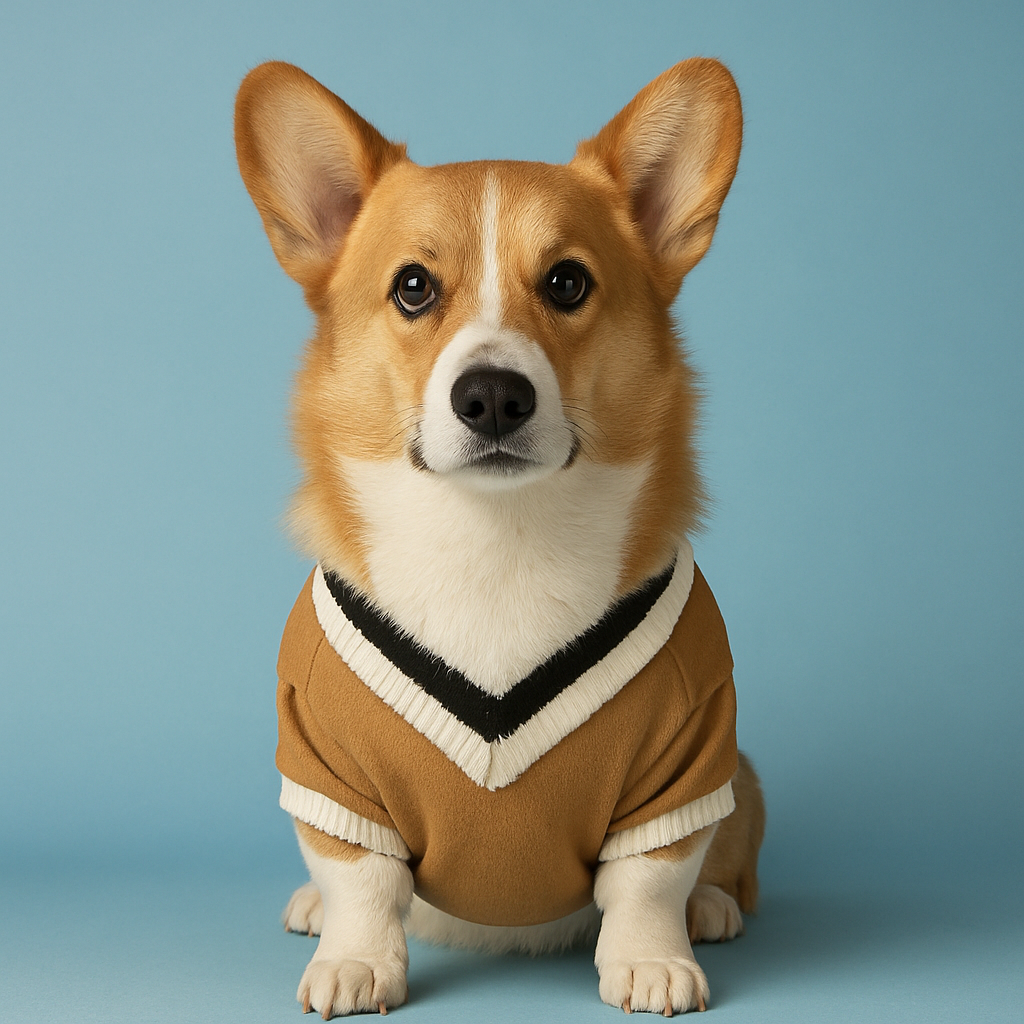 Cozy Dog & Cat Hoodie – Winter Pet Sweater Brown