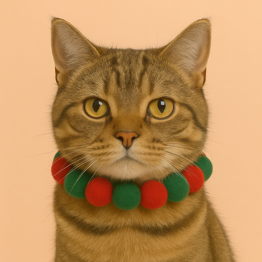 Cute Plush Ball Pet Necklace Collar