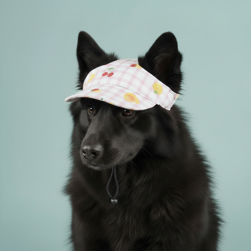 Dog Hat with Ear Holes Baseball Cap - Pink