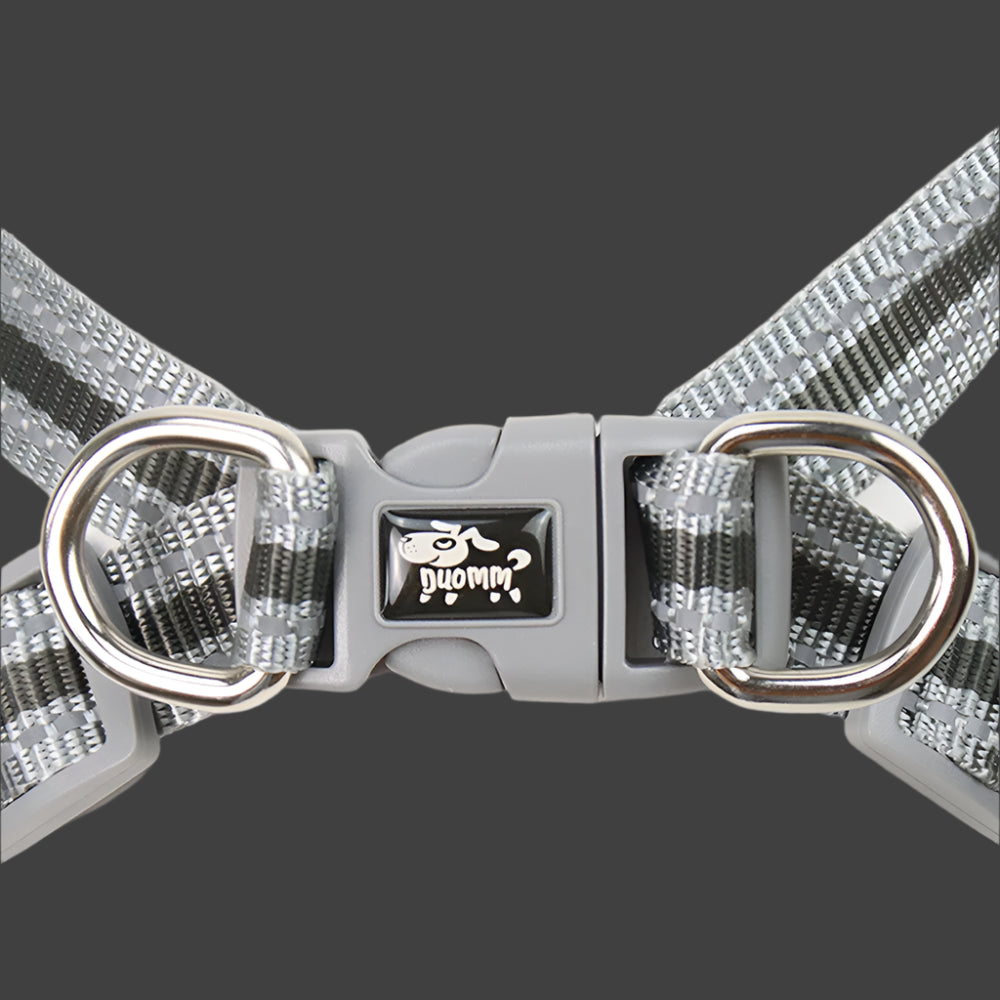 Dog harness and leash set black