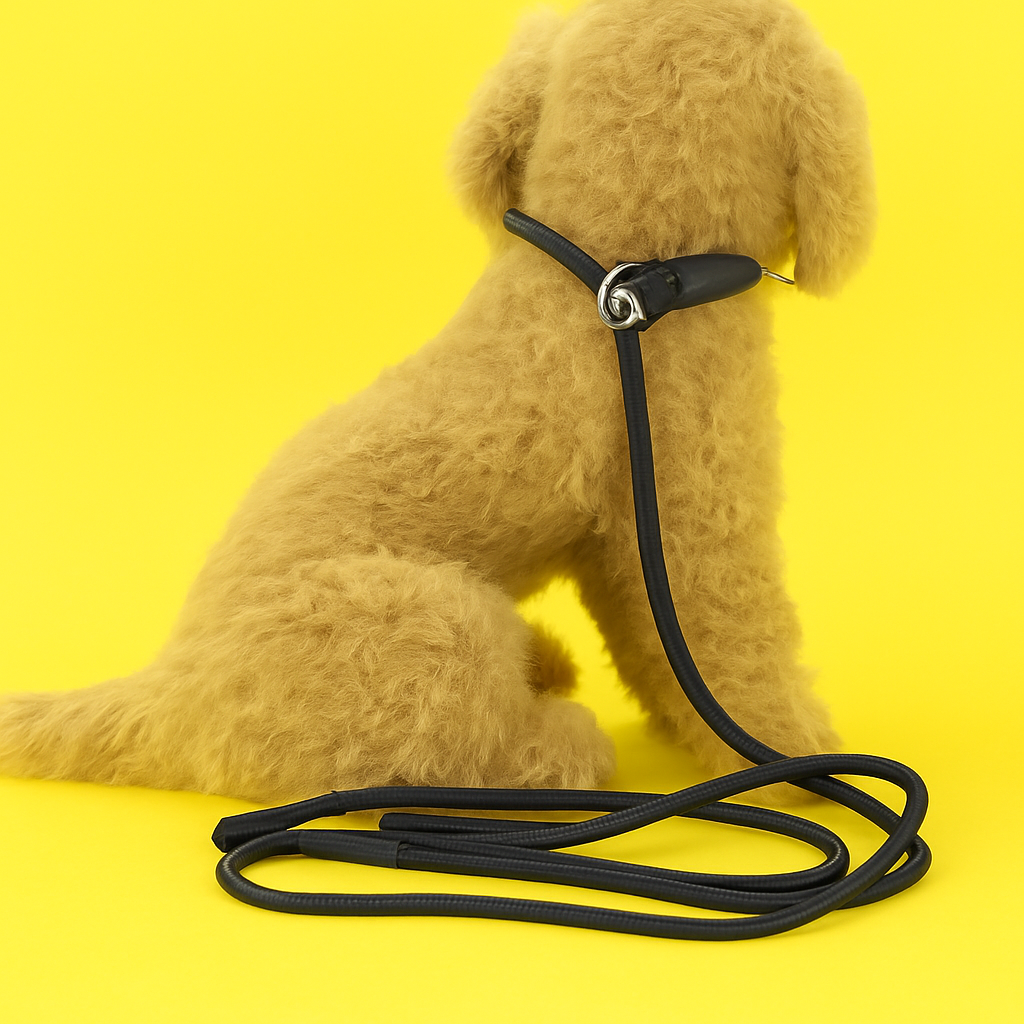 Nylon Dog Slip Lead Rope for Puppies - Black