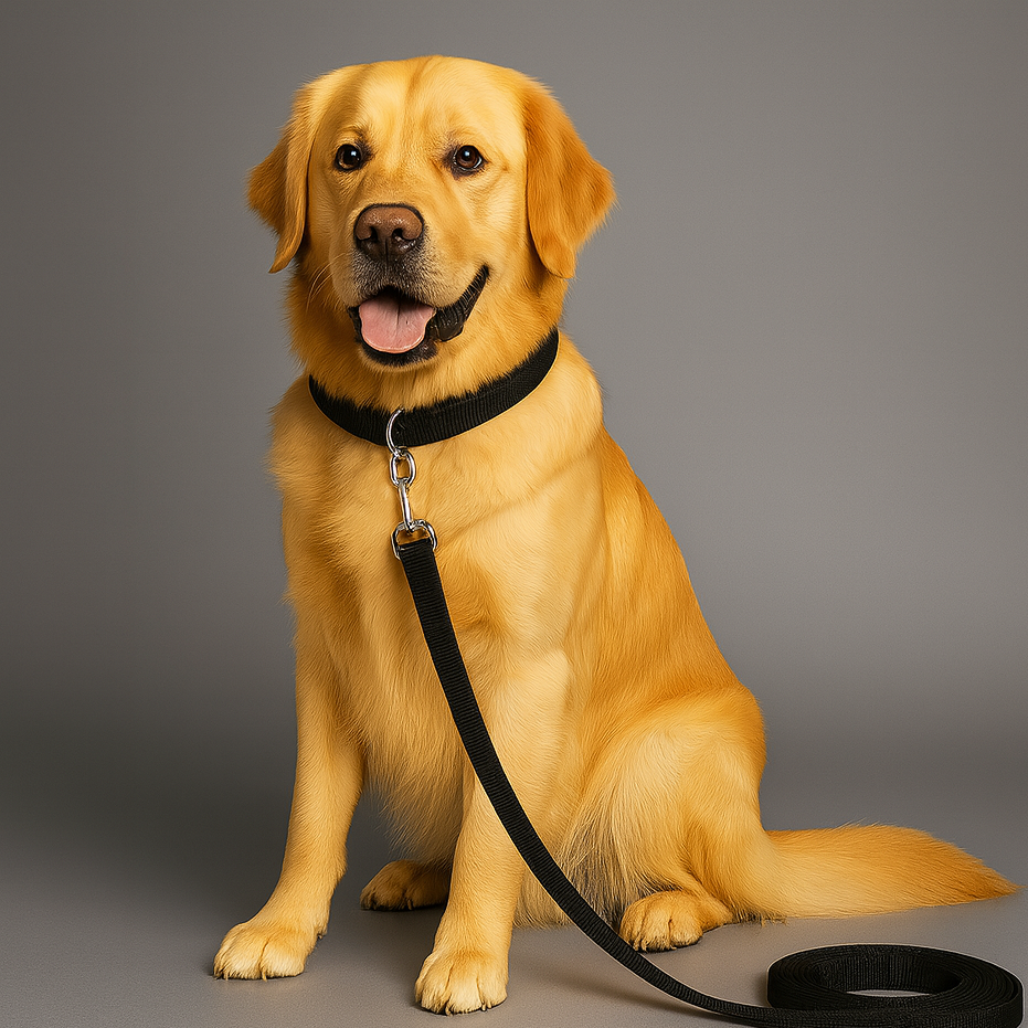 Durable Long Leash for Dog Training - Black