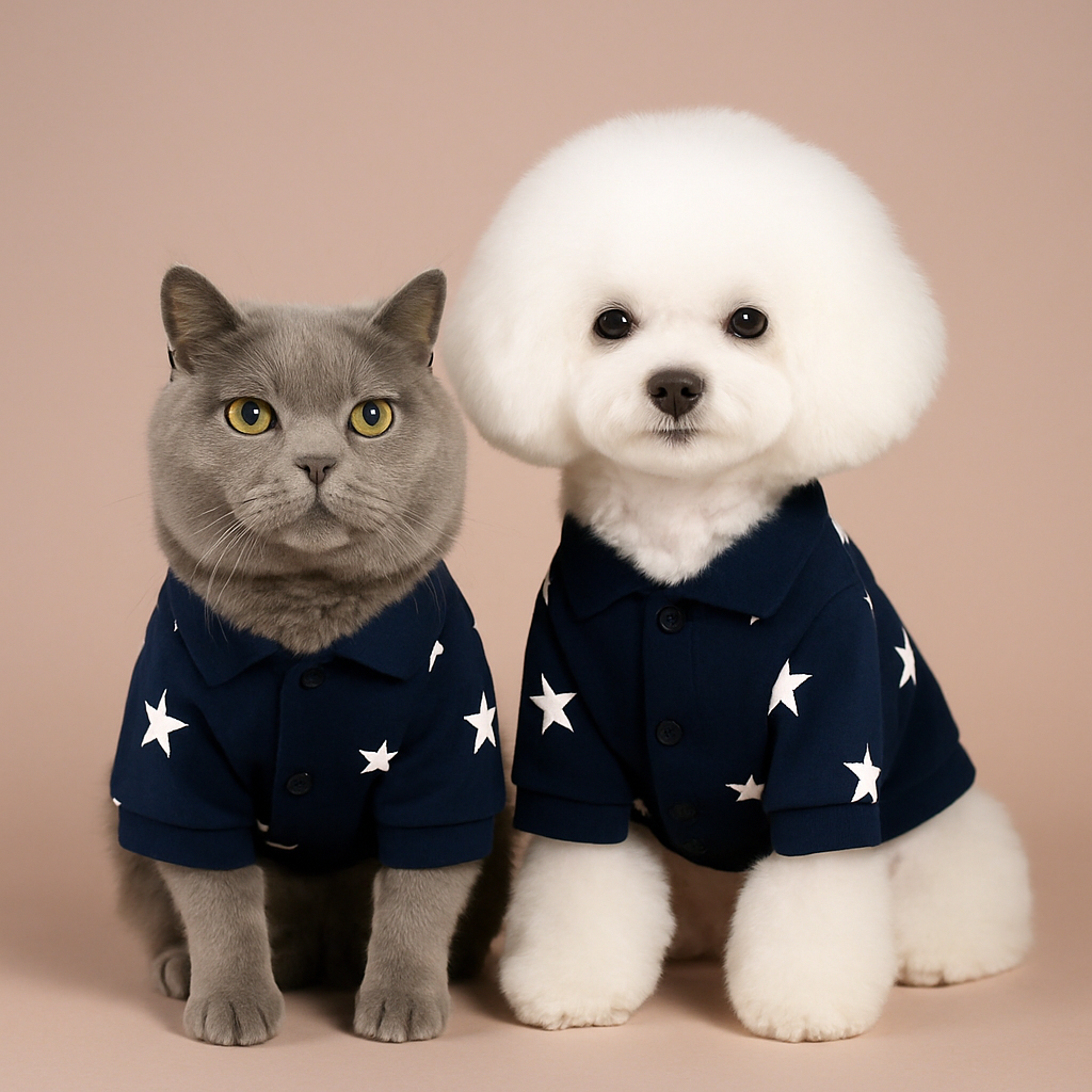 Fashion Fleece Pet Sweatshirt for Small Dogs  Navy