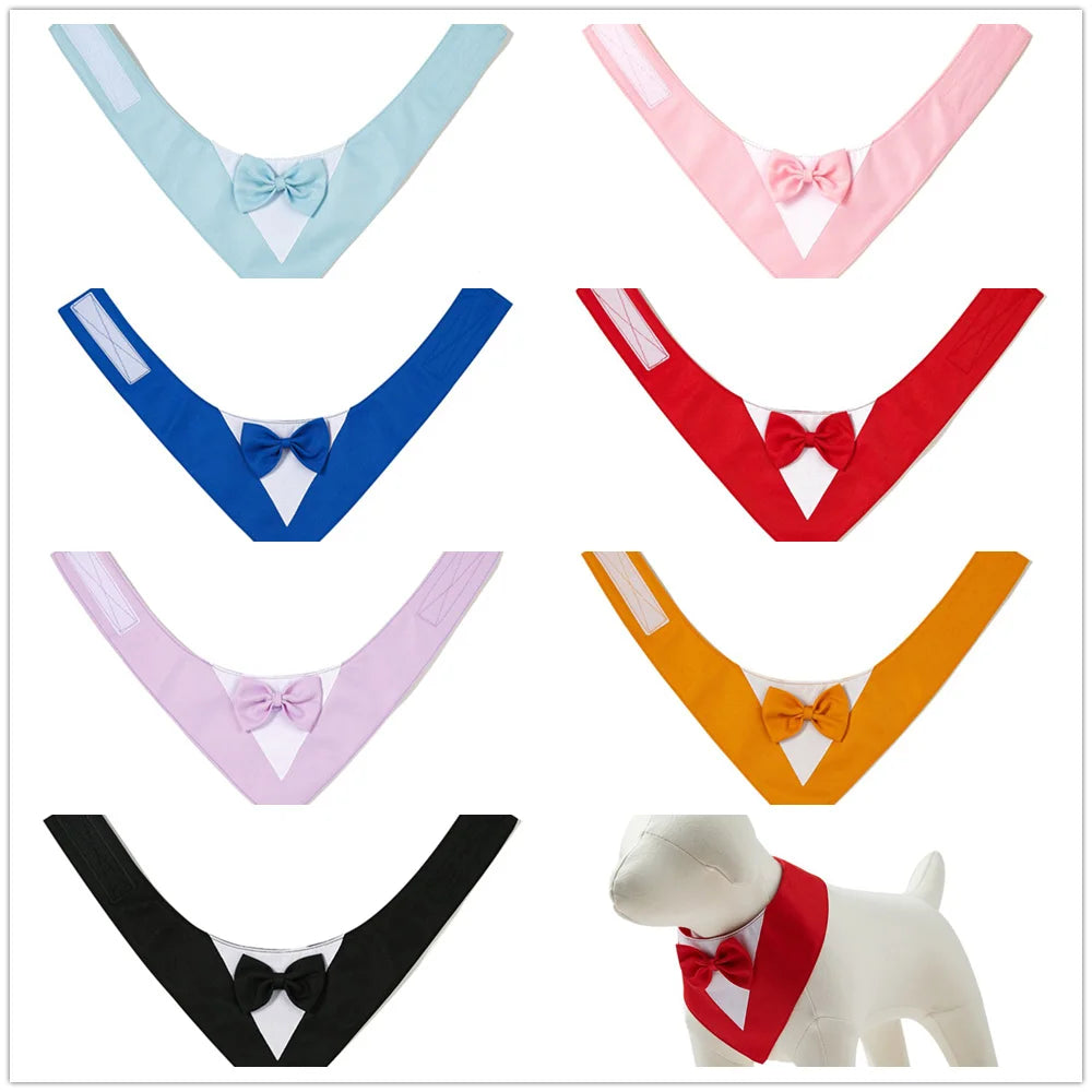 Formal Dog Bow Tie Collar for Weddings & Parties