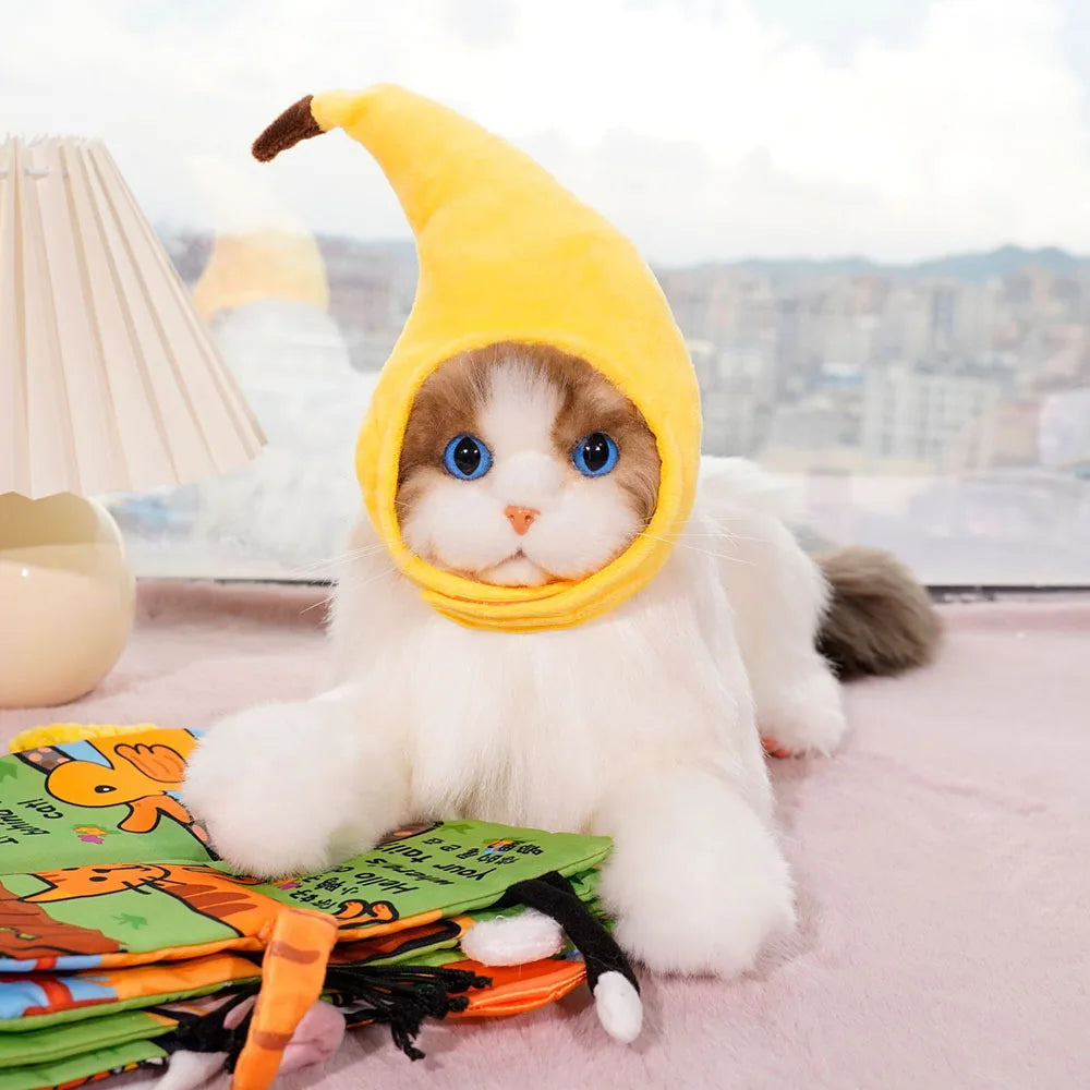 Funny Pet Hat | Cute Cosplay Dress-Up Cap for Halloween, Christmas & Parties - Banana