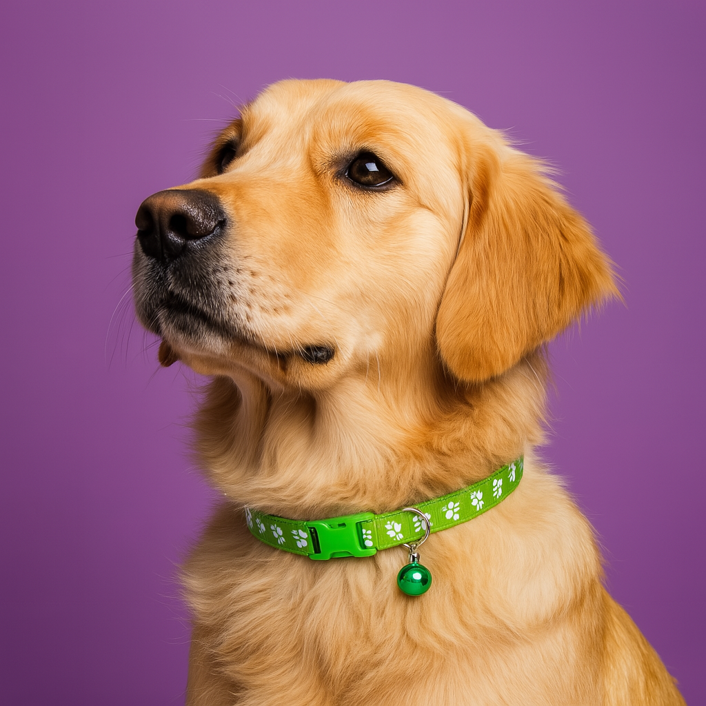 Kitten & Puppy Collar with Bell - Lime