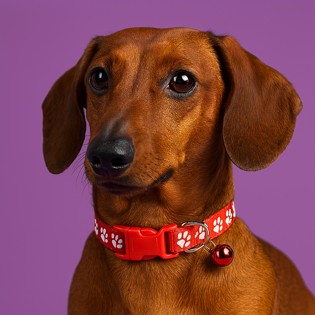 Kitten & Puppy Collar with Bell - Red
