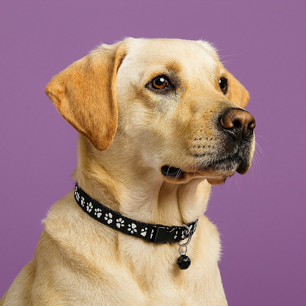 Kitten & Puppy Collar with Bell black