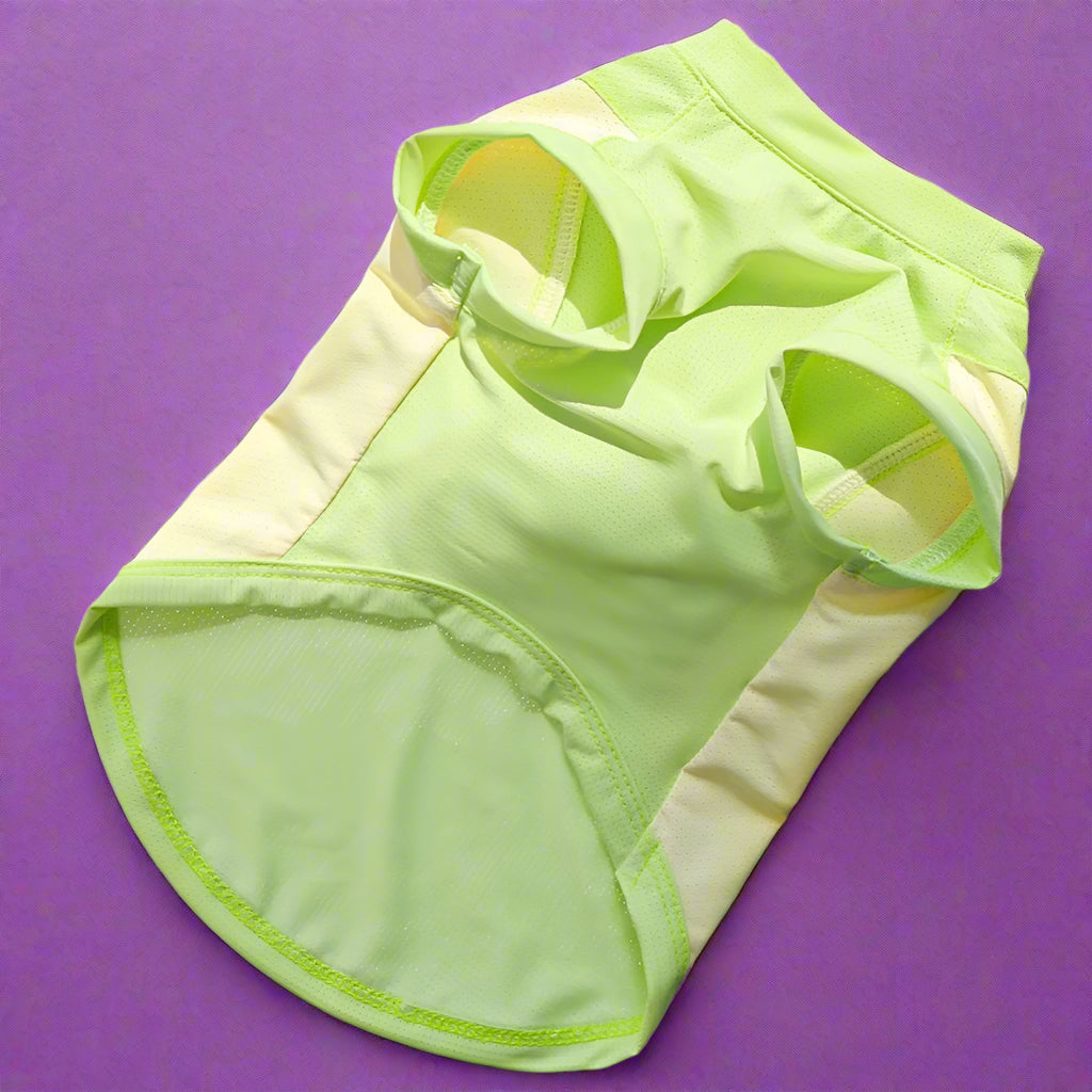 Lime Green Dog Pet Vest back
