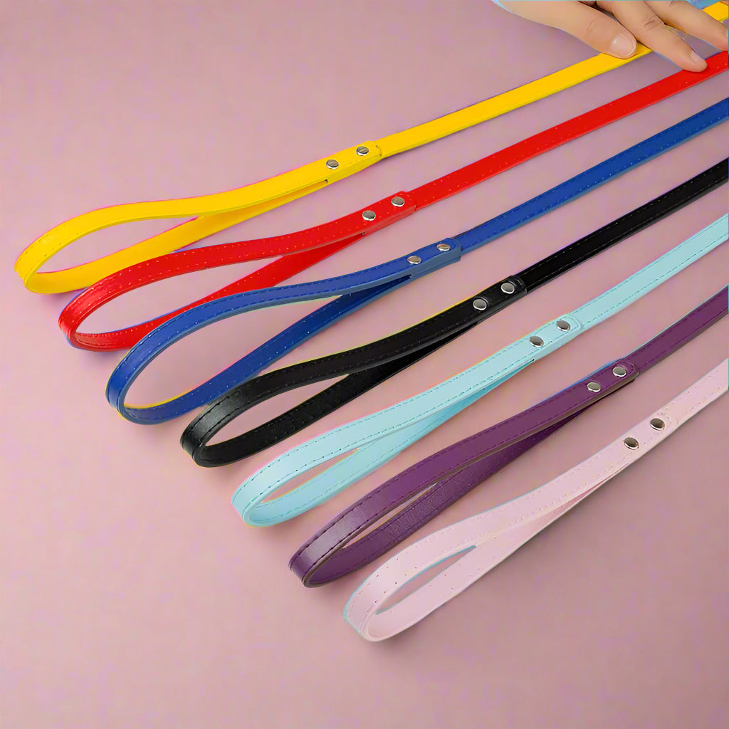 Multicolor Leather Pet Leash for Walking