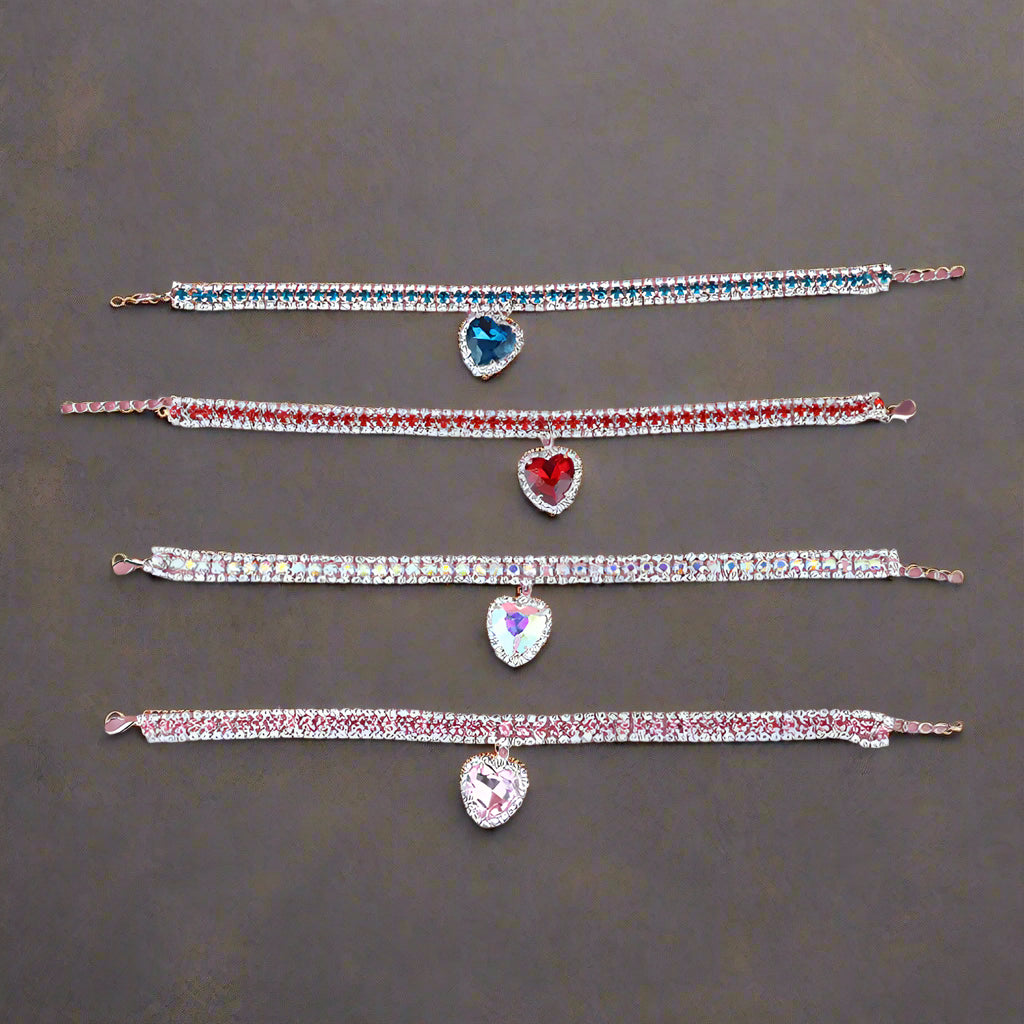 Multicolor diamond Necklace for Pet Cat and Dogs