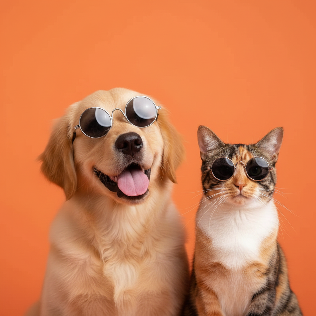 Non-slip Sunglasses Pet Accessories Cosplay Costume Photo Prop - Grey