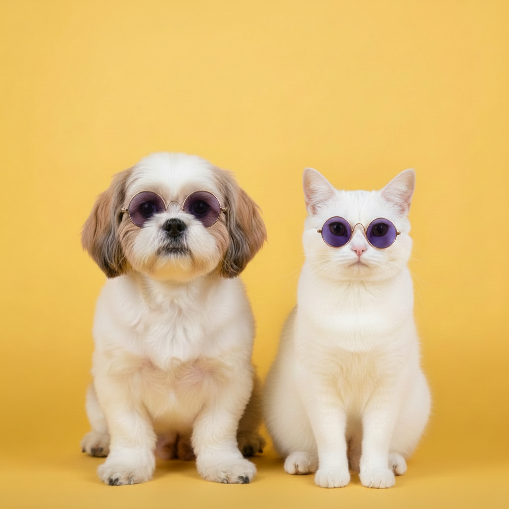 Non-slip Sunglasses Pet Accessories Cosplay Costume Photo Prop - Lilac