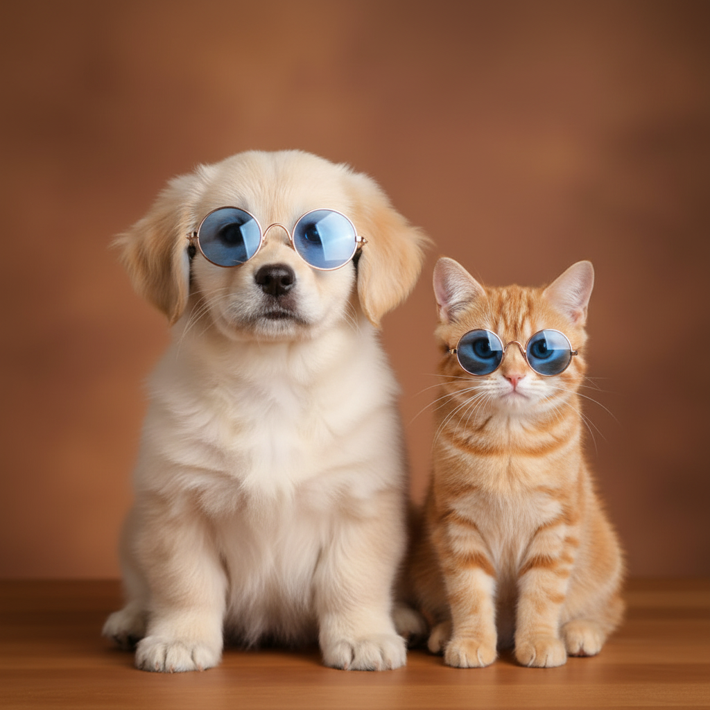 Non-slip Sunglasses Pet Accessories Cosplay Costume Photo Prop - Sky