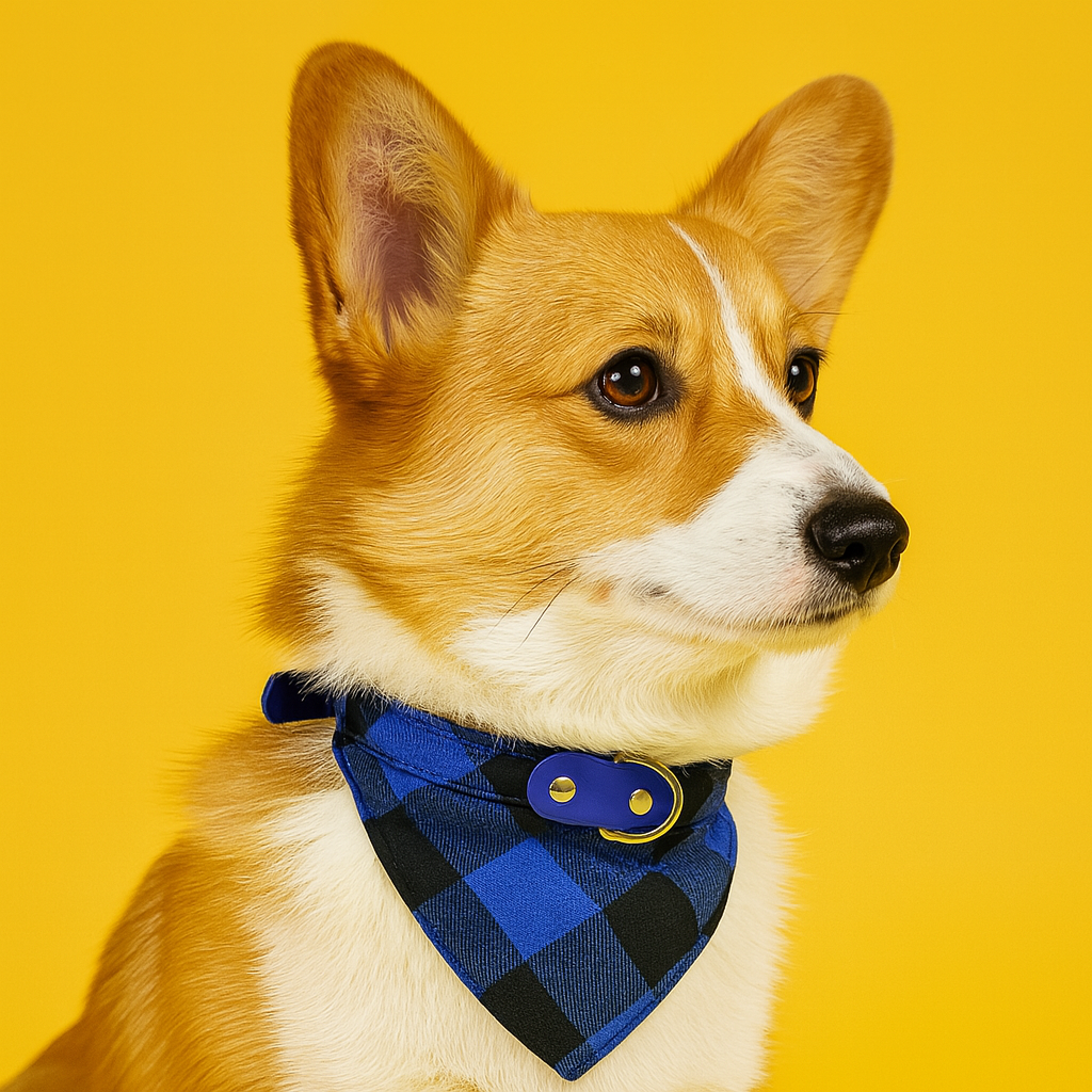 Pet Bandana for Dogs and Cats - Blue