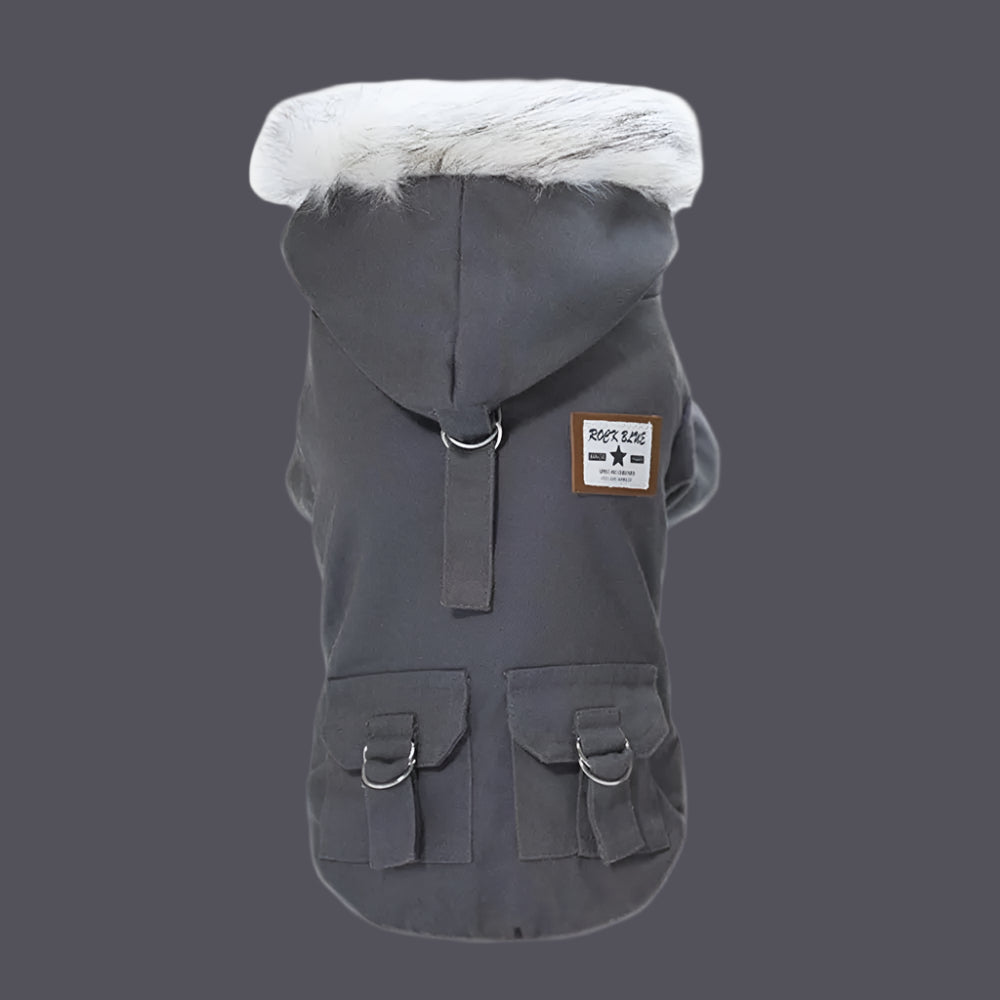 Pet Jacket Gray for Winters