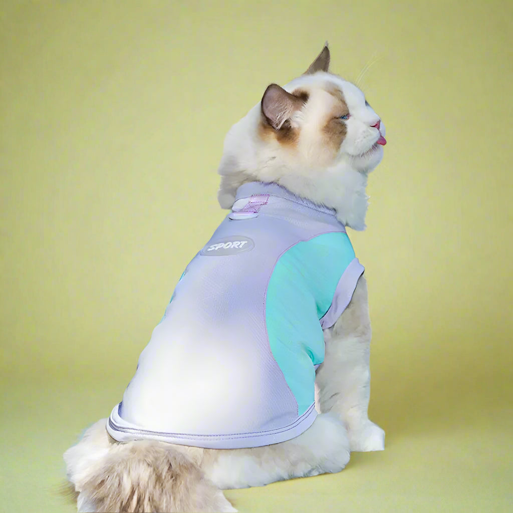 Pet Vest Purple Back