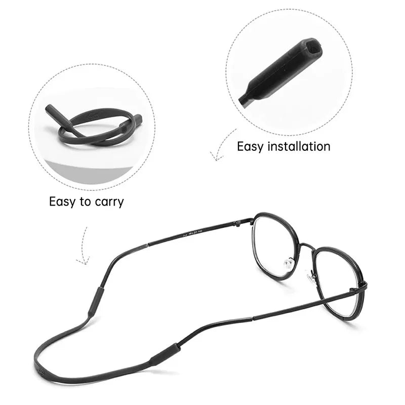Pet costume Glasses with a black cord, showing ease of installation