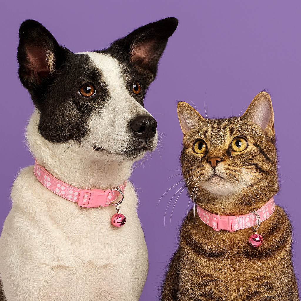 Pink- Kitten & Puppy Collar with Bell 