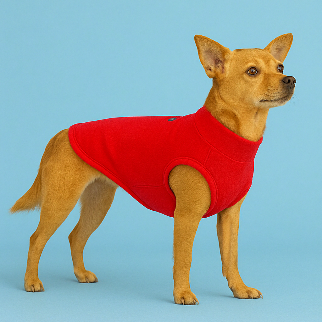 Red vest for pet dogs and cat