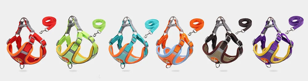 Reflective Step-In Dog Harness & Leash Set Reflective Step-In Dog Harness & Leash Set