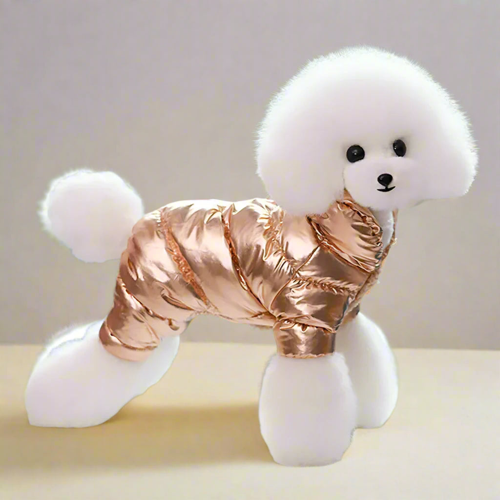 Rose Gold color Dog Jacket