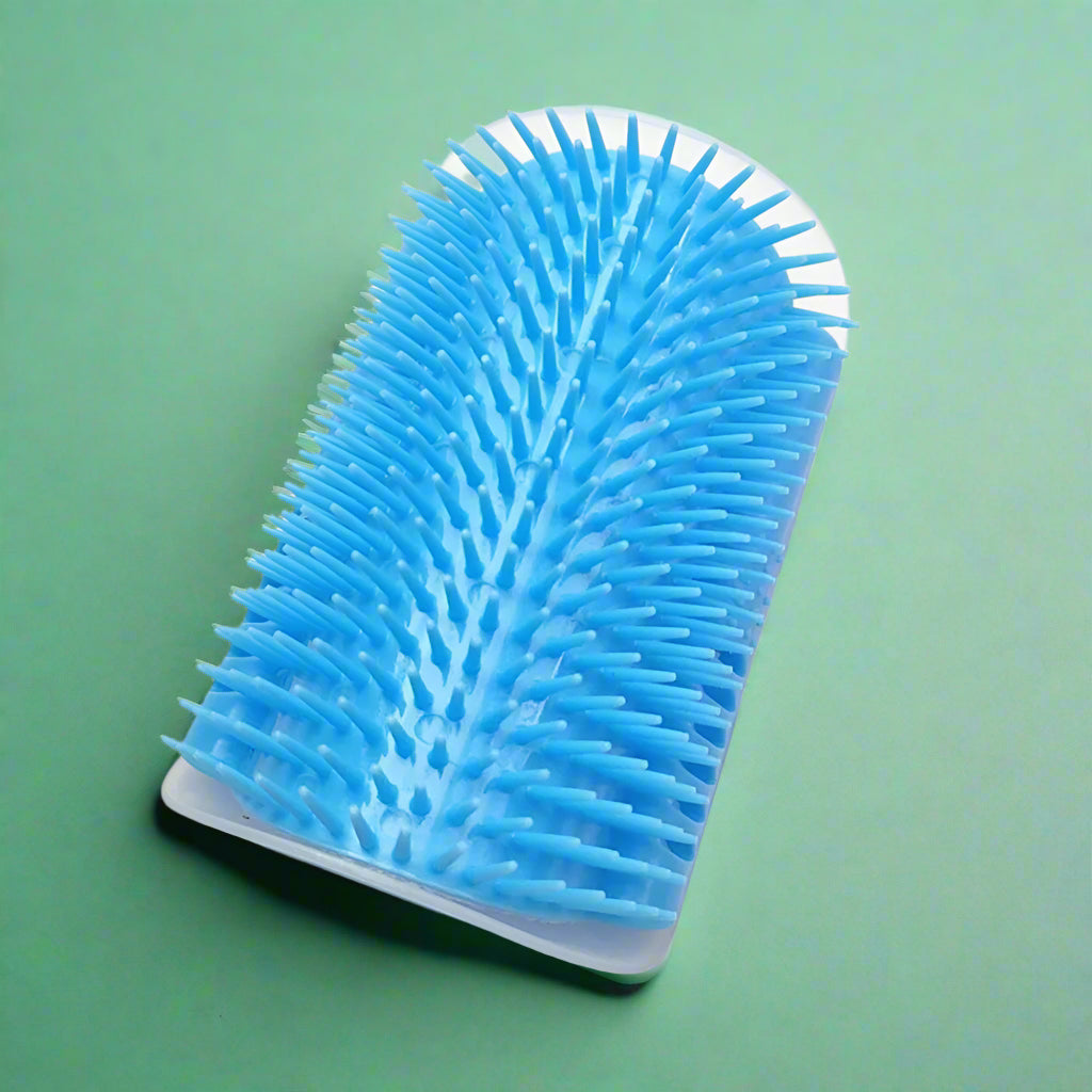 Cat Self-Grooming Arch Brush & Hair Remover - Sky Blue