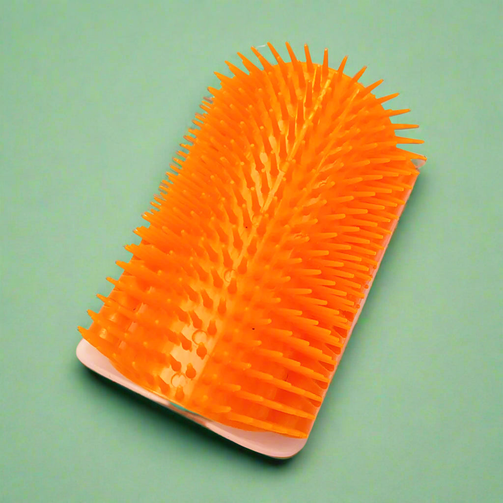 Cat Self-Grooming Arch Brush & Hair Remover - Orange