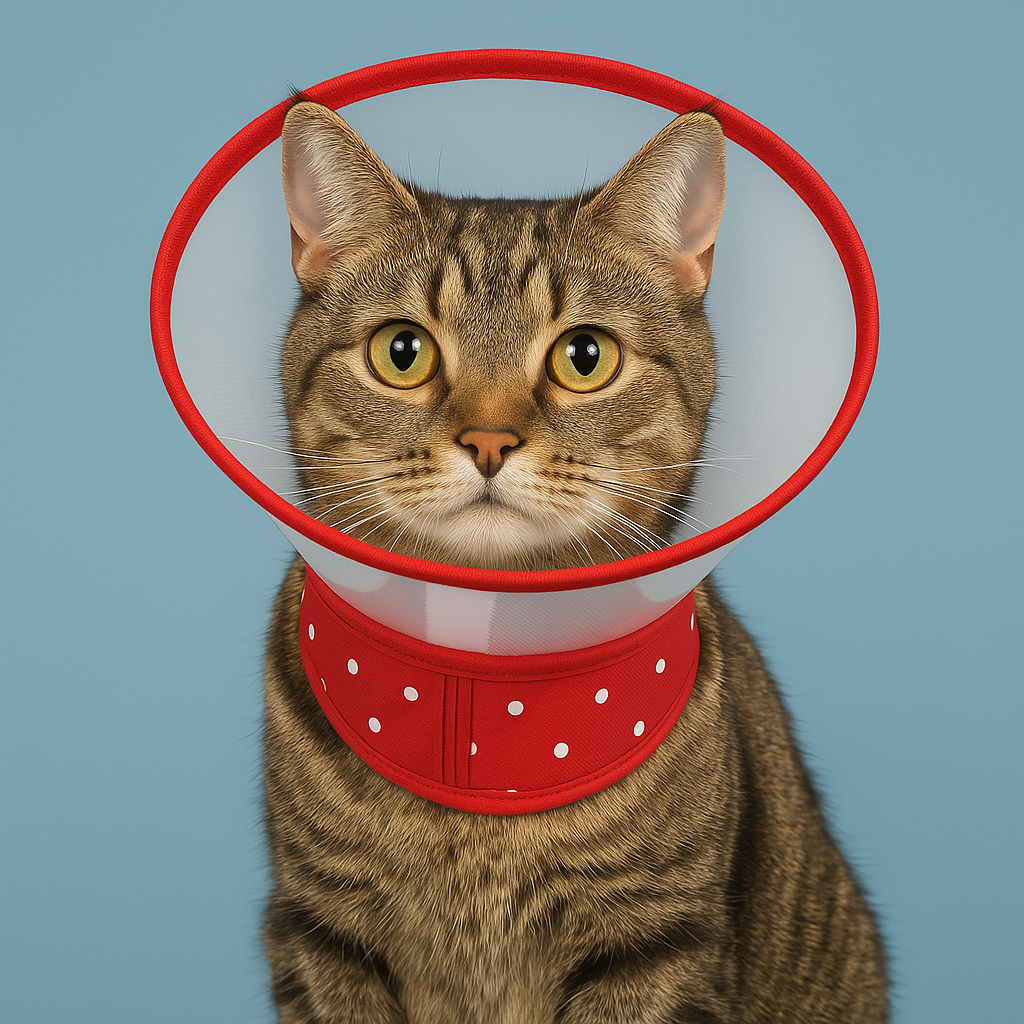 Soft Adjustable Pet Recovery Cone Collar for cat