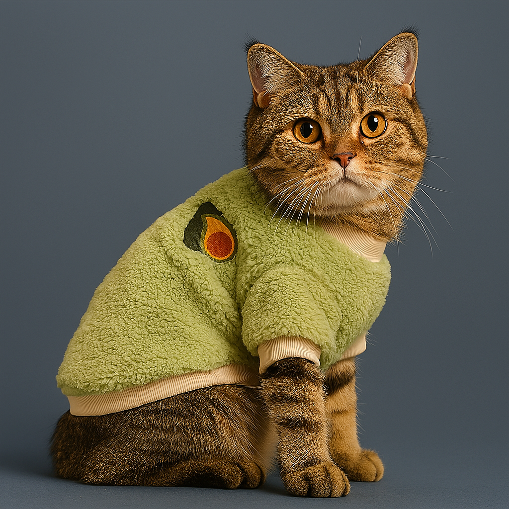 Soft Fleece Winter Pet Coat for Dogs & Cats  Green